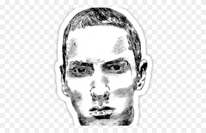 460x481 Eminem Clipart Transparent Sketch, Head HD PNG Download