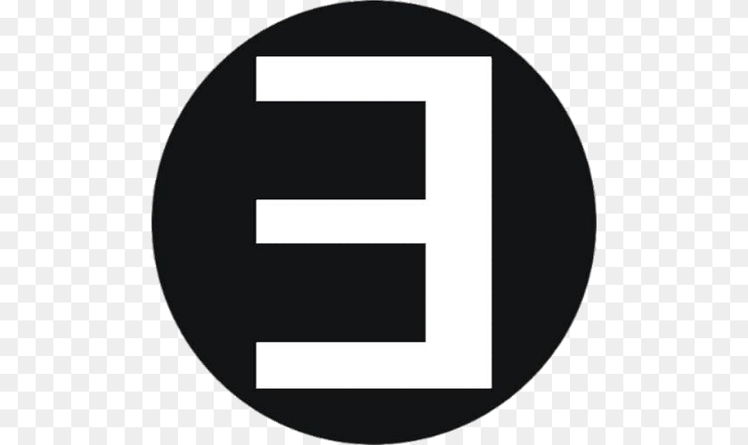 500x500 Eminem Logo E Round, Text, Symbol, Number Transparent PNG