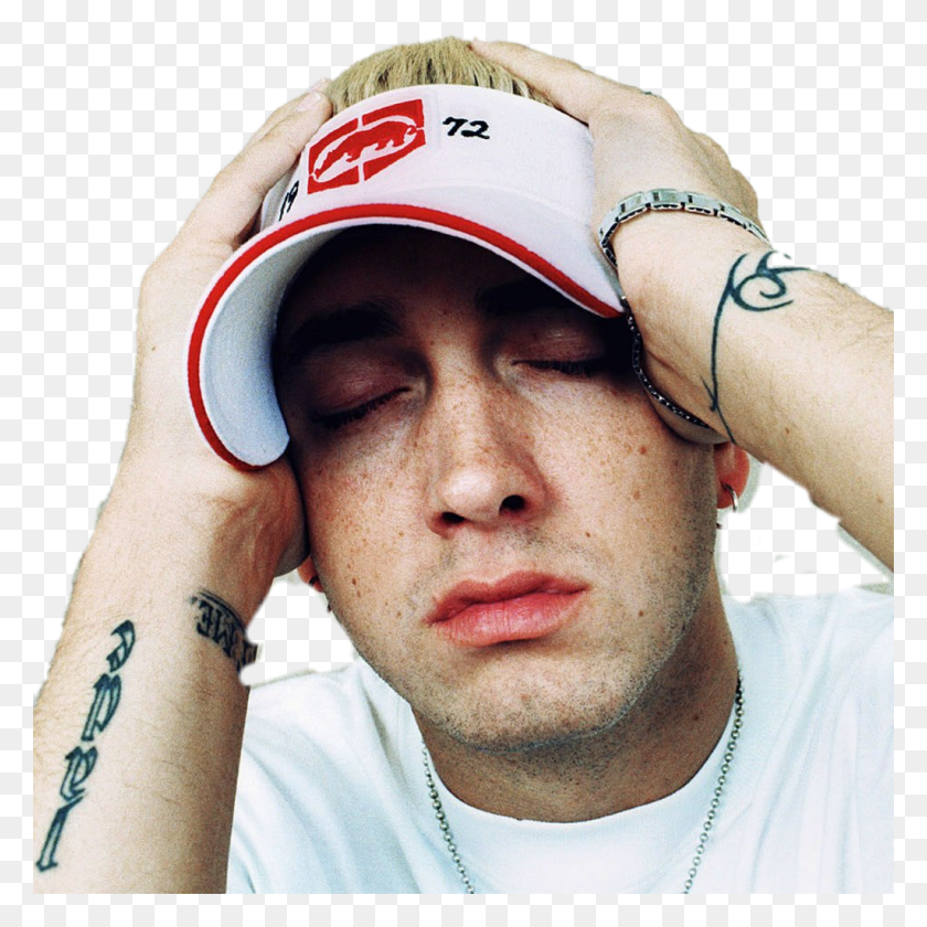1024x1024 Descargar Png Eminem Sticker Eminem Con Sus Pecas, Piel, Brazo, Cara Hd Png