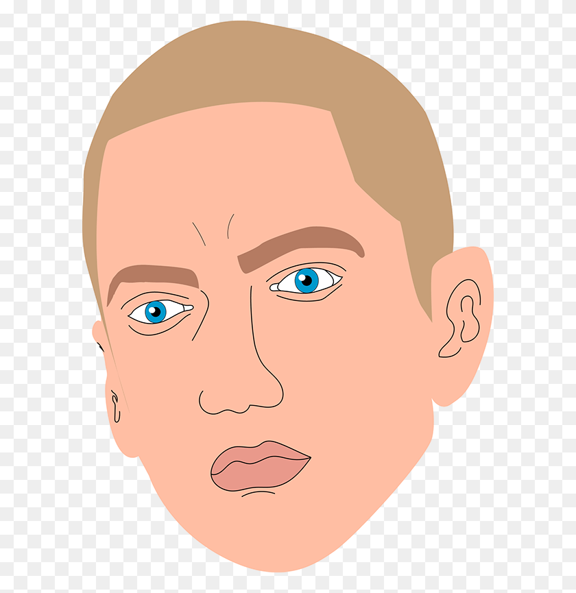 600x805 Eminem Transparent Cartoon Illustration, Face, Head, Portrait HD PNG Download