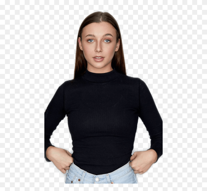 480x715 Emma Chamberlain, Sleeve, Clothing, Apparel HD PNG Download