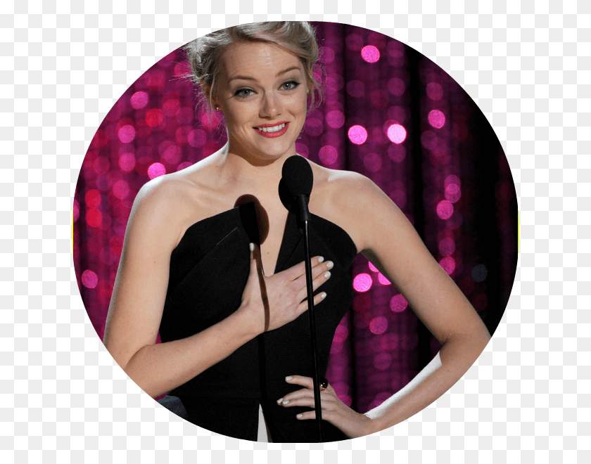 636x600 Emma Stone, Person, Clothing, Evening Dress HD PNG Download