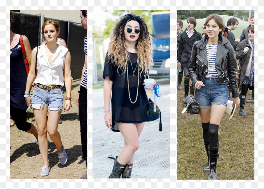 799x557 Emma Watson Glastonbury Boots, Clothing, Apparel, Person HD PNG Download