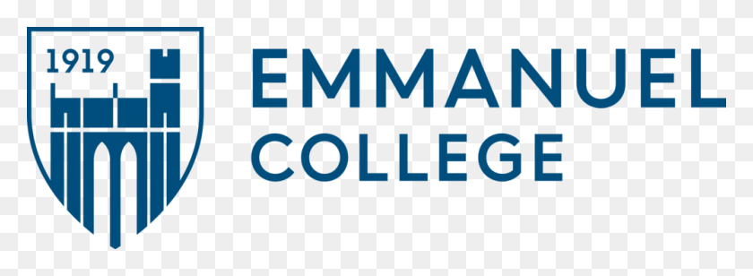 1000x319 Emmanuel College Emmanuel College Boston Logo, Word, Text, Alphabet HD PNG Download