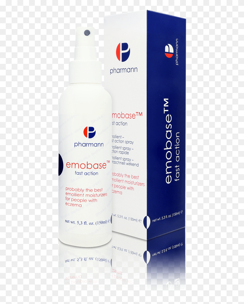 447x987 Emobase Fast Action Spray 150ml Pharmann, Bottle, Cosmetics, Lotion HD PNG Download