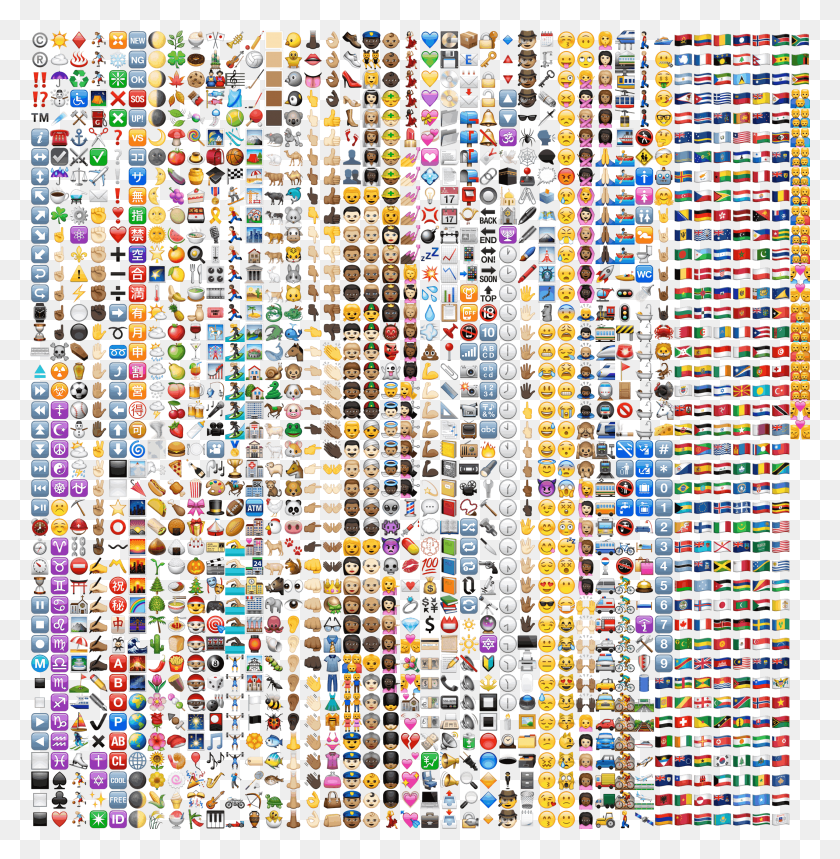 2561x2625 Emoji, Mosaic, Tile HD PNG Download