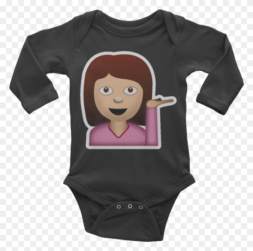 920x912 Emoji Baby Long Sleeve One Piece Infant Bodysuit, Clothing, Apparel, T-shirt HD PNG Download