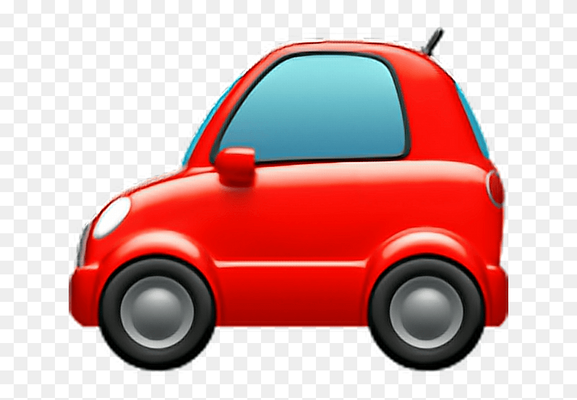 641x523 Descargar Png Emoji Car Auto Automóvil Vehículo Autobús Rojo Redcar Iphon Car Emoji, Vehículo, Transporte, Rueda Hd Png
