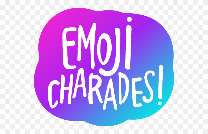 569x481 Emoji Charades Calligraphy, Text, Word, Purple HD PNG Download