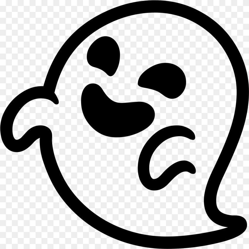 Emoji Clipart Ghost Android Ghost Emoji, Gray Transparent PNG