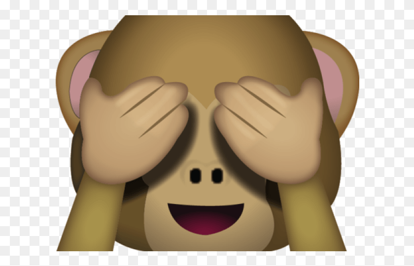 619x481 Emoji Clipart Monkey Emoji Mono Tapandose Los Ojos, Face, Toy, Head HD PNG Download