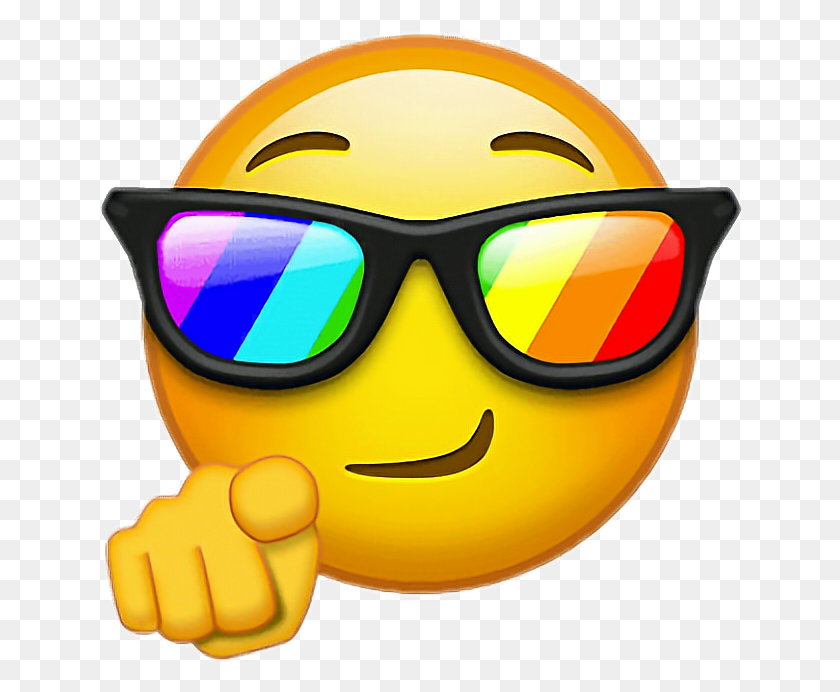 644x632 Emoji Cool You Rock Emoji, Sunglasses, Accessories, Accessory HD PNG Download
