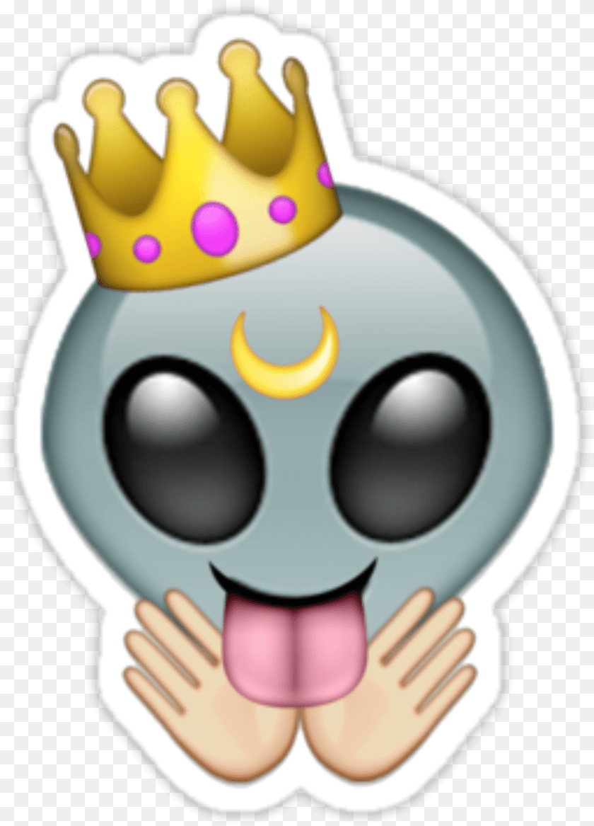 1957x2719 Emoji Crown Alien Moon Queenalien Am Queen Pillow Case Emoji, Baby, Person Transparent PNG