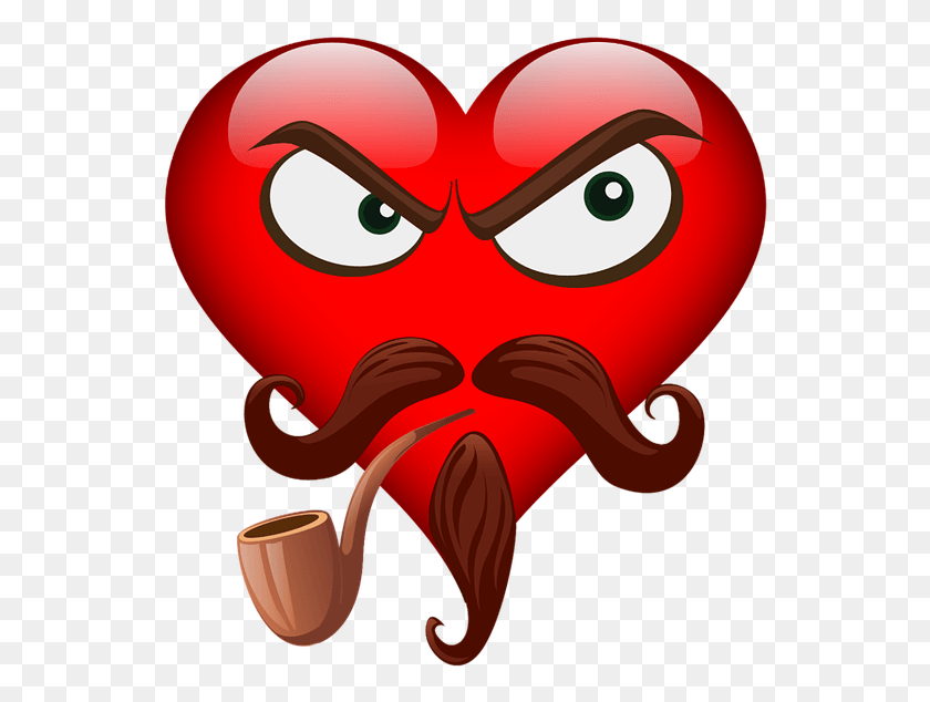 550x574 Emoji Emojicon Emojis Heart Valentine39S Day Love Cartoon, Maroon, Graphics Hd Png Скачать