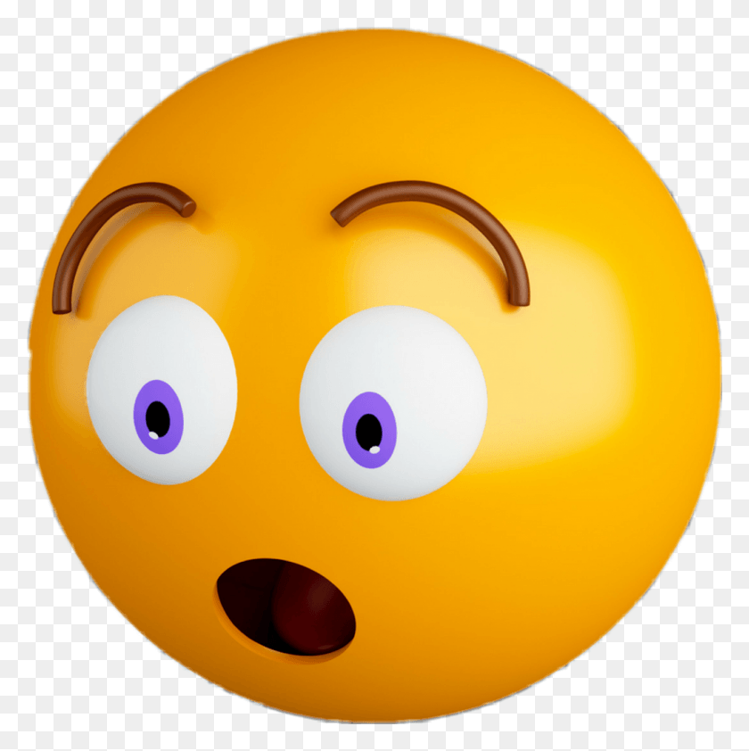 1024x1027 Descargar Png Emoji Emojis Emociones Emoticonos Sorprendido 3D Scfavemoji Smiley, Hucha, Esfera Hd Png