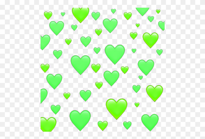 510x510 Emoji Emojis Green Greenemoji Hearts Greenheart Emoji, Plectrum, Paper, Heart HD PNG Download