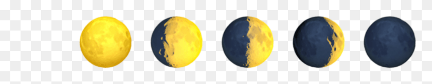 1858x251 Emoji Emojis Moon Moons Yellow Black Line Credits Circle, Sphere, Ball, Outdoors HD PNG Download