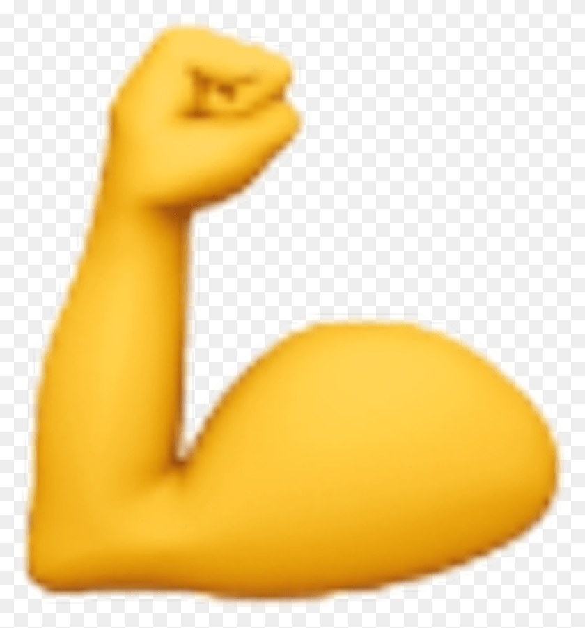 1024x1106 Descargar Png Emoji Emojis Mano Amarilla Poder Músculo Ios Iphone Emoji, Animal, Pájaro Hd Png