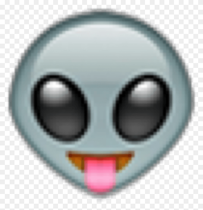 1348x1393 Emoji Emojisticker Alien Tounge Pose Overlay Emoji Alien Sad, Disk, Architecture, Building HD PNG Download