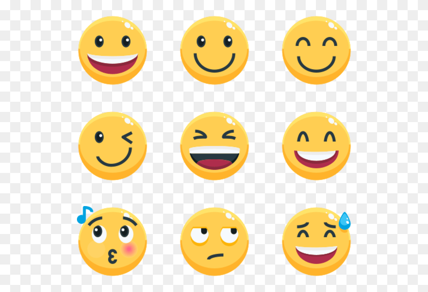 540x514 Descargar Png Emoji Emoticones De Sentimientos Y Emociones, Etiqueta, Texto, Cara Hd Png