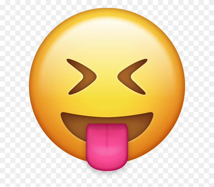 615x674 Emoji Enfermo Iphone Emoji Tongue Out, Balloon, Ball, Pac Man HD PNG Download