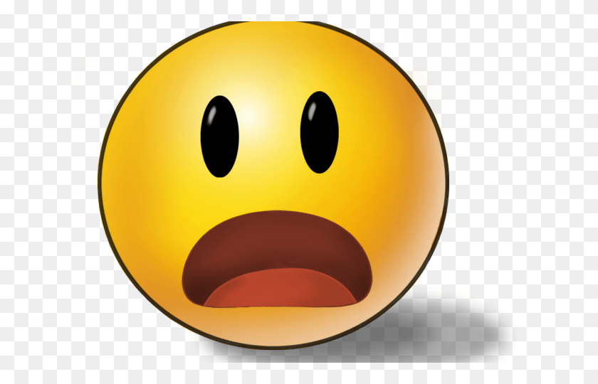 640x480 Emoji Face Clipart Surprise Shocked Emoticon, Pac Man, Plant, Mouse HD PNG Download
