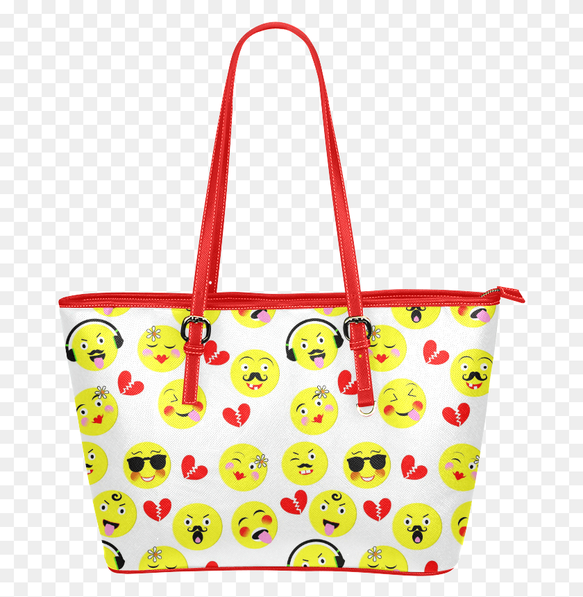 674x801 Emoji Fashion Cute Pattern Leather Tote Bagsmall Shoulder Bag, Handbag, Accessories, Accessory HD PNG Download