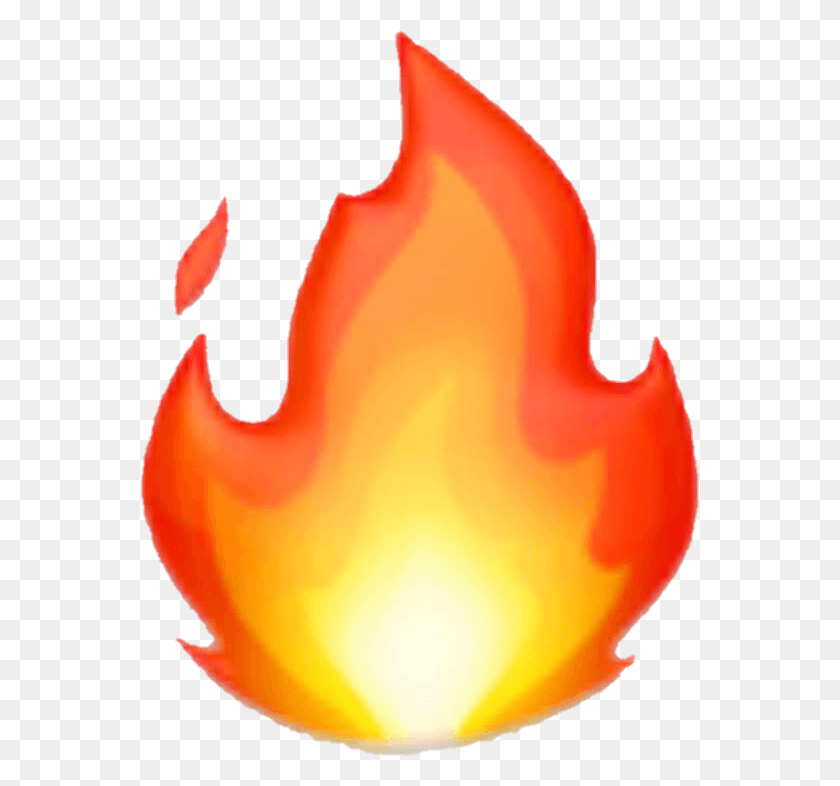 559x726 Emoji Fire Hot Flame Fireflame Snapstreak Iphone Transparent Fire Emoji, Bonfire HD PNG Download