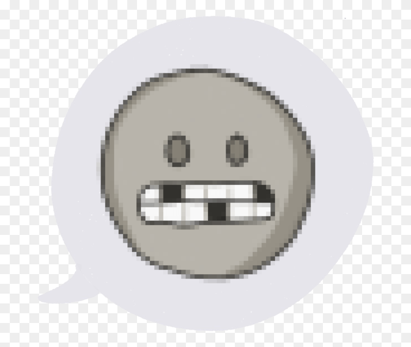 690x649 Emoji Ground Teeth Circle, Electrical Device, Electrical Outlet, Alarm Clock HD PNG Download