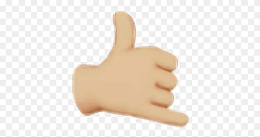 388x384 Emoji Hands Promise Hang Loose Emoji, Thumbs Up, Finger, Hand HD PNG Download