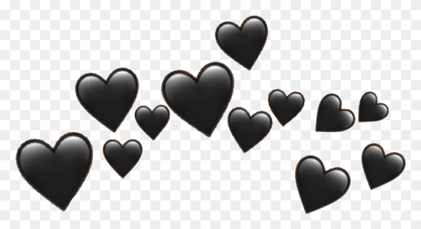 1458x743 Emoji Heart Portable Network Graphics Clip Art Transparency Black Heart Crown, Подушка, Подушка, Дизайн Интерьера Png Скачать