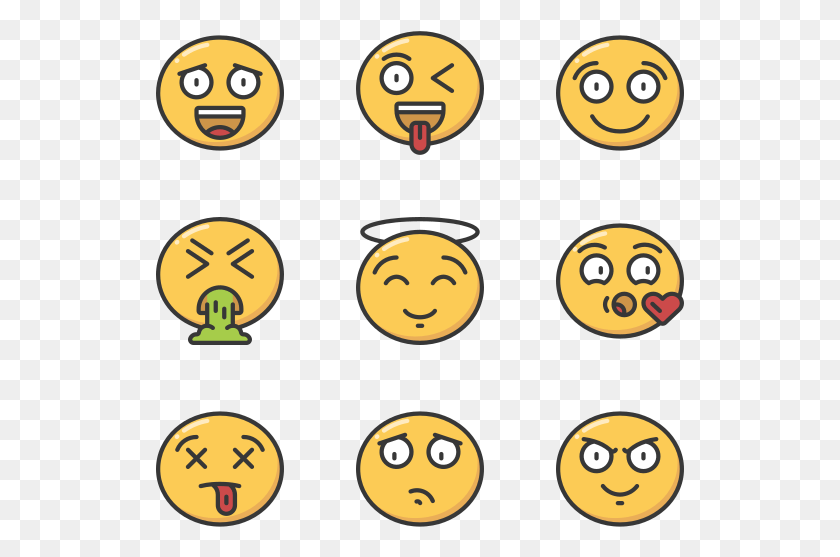 529x497 Emoji Icon, Label, Text, Halloween HD PNG Download