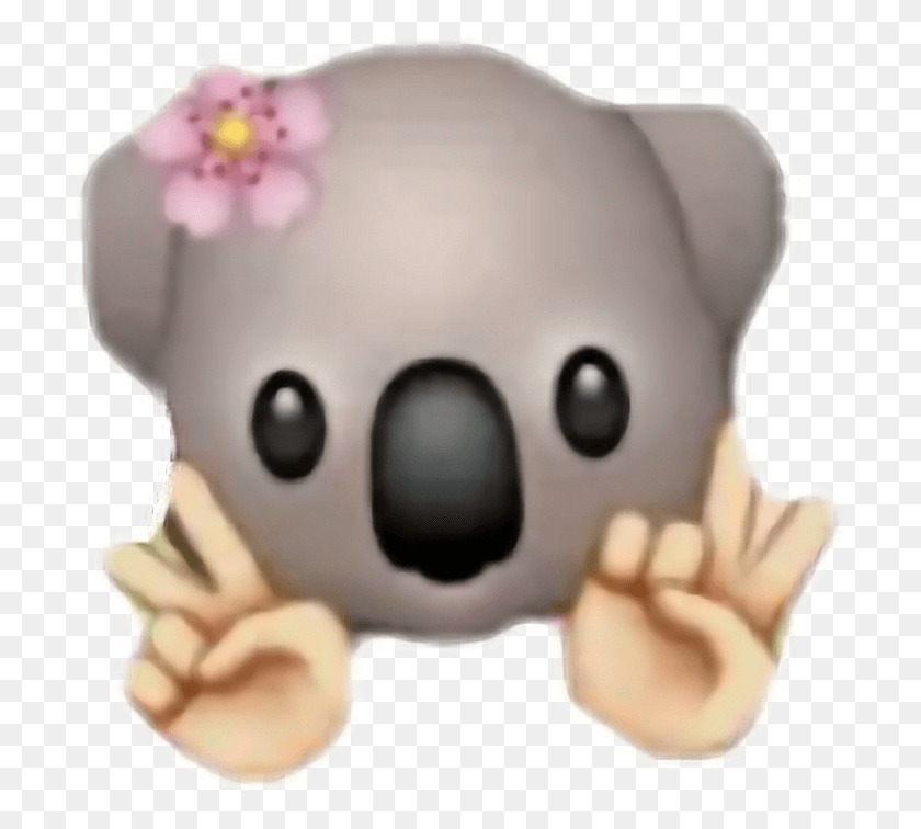 712x696 Emoji Italy Mani Fiore Koala Teddy Bear, Plush, Toy, Pillow HD PNG Download