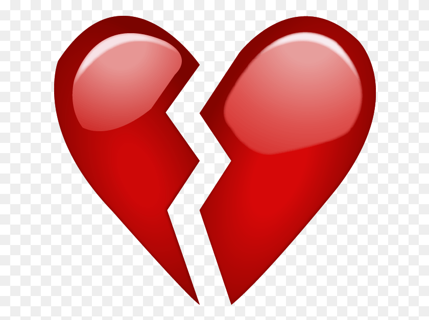 632x567 Emoji Love Broken Heart Emoji Transparent, Balloon, Ball, Heart HD PNG Download