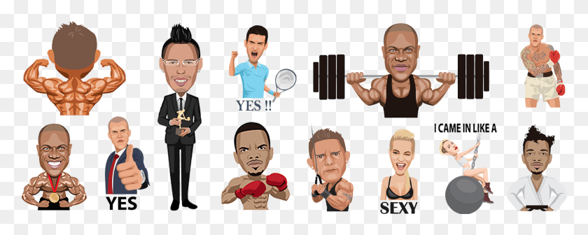 1770x627 Emoji New Way Of Marketing For Celebrities Cartoon, Person, Human, Sport HD PNG Download