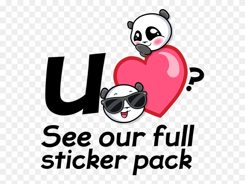 561x572 Emoji Panda Stickers For Imessage Messages Sticker, Text, Sunglasses, Accessories HD PNG Download