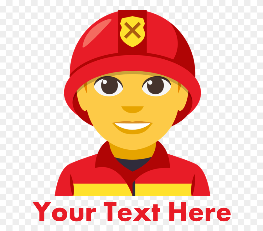 634x679 Emoji Personalized Firefighter Baby Hat, Clothing, Apparel, Helmet HD PNG Download