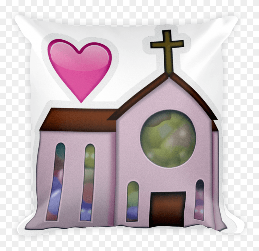 913x882 Emoji Pillow Wedding Emoji Church, Подушка, Домашний Декор Hd Png Скачать