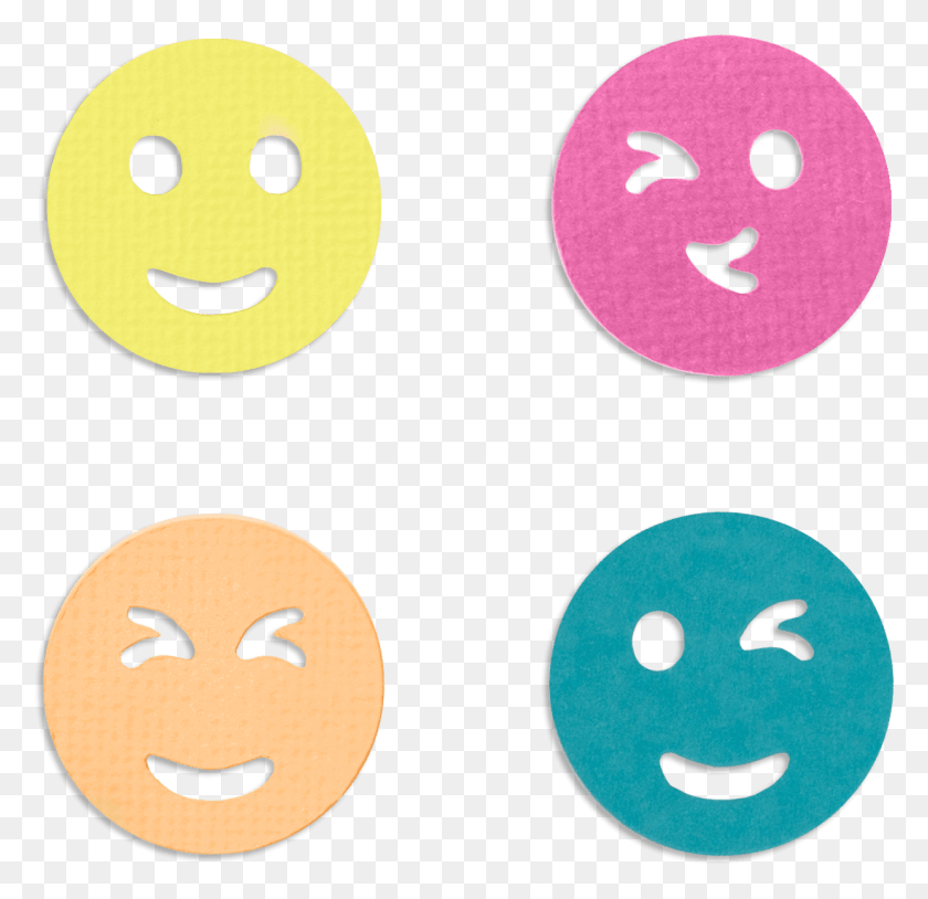 1240x1199 Emoji Punch Board Автор: We R Memory Keepers Circle, Символ, Число, Текст Hd Png Скачать