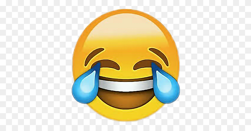 368x380 Emoji Risa Laughing Emoji, Этикетка, Текст, Шлем Hd Png Скачать