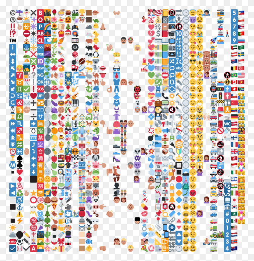 1090x1121 Emoji Sheet Emojis, Коврик, Узор Hd Png Скачать