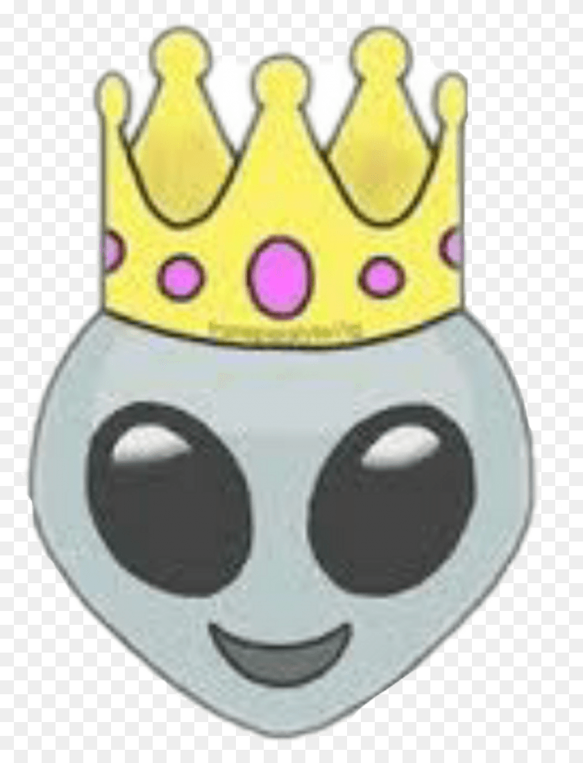 1024x1365 Emoji Sticker Alien With Crown, Pet, Animal, Mammal HD PNG Download