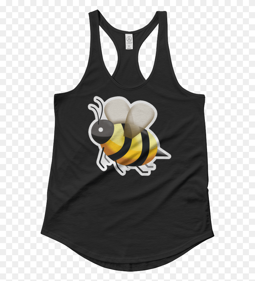 575x865 Emoji Tank Top Honeybee, Clothing, Apparel, Animal HD PNG Download