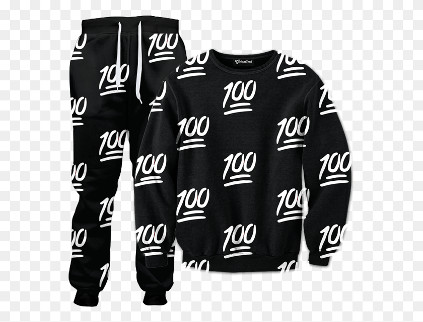 569x581 Emoji Tracksuit 100 Joggers, Clothing, Apparel, Sleeve HD PNG Download