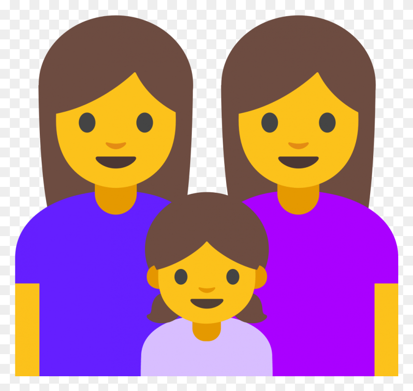 1025x967 Emoji U1f469 200d 1f469 200d 1f467 Emoji Of A Girl And Boy, Family, Poster, Advertisement HD PNG Download