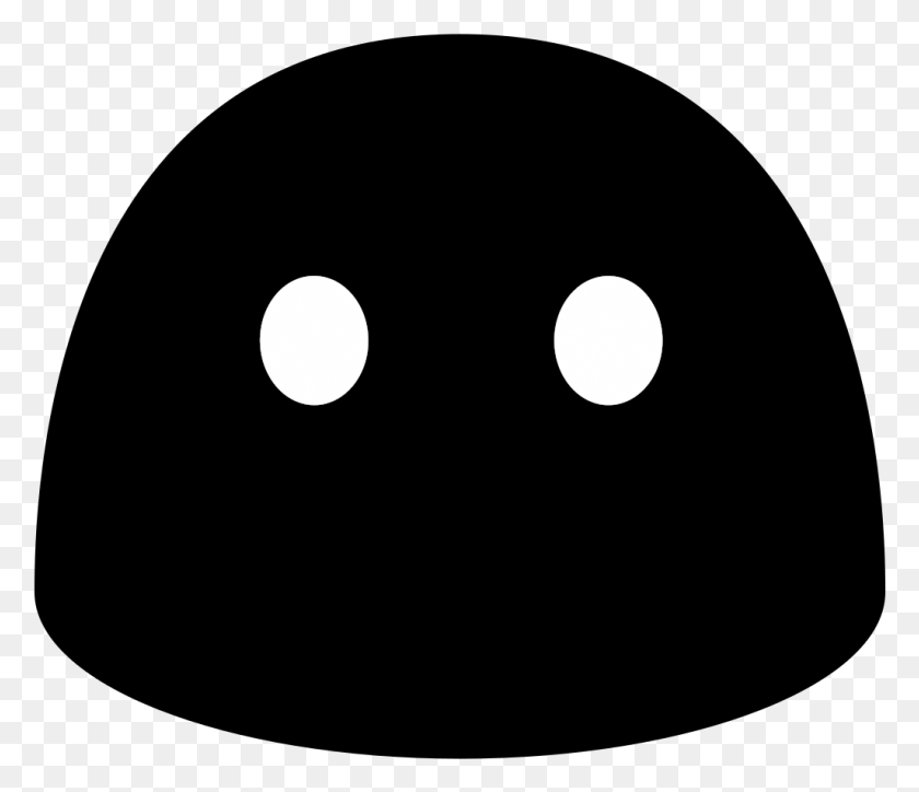 1025x873 Emoji U1f636 Black White Circle, Moon, Outer Space, Night HD PNG Download