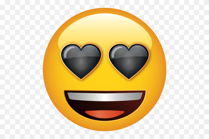 499x499 Emoji With Pink Heart Eyes, Helmet, Clothing, Apparel HD PNG Download