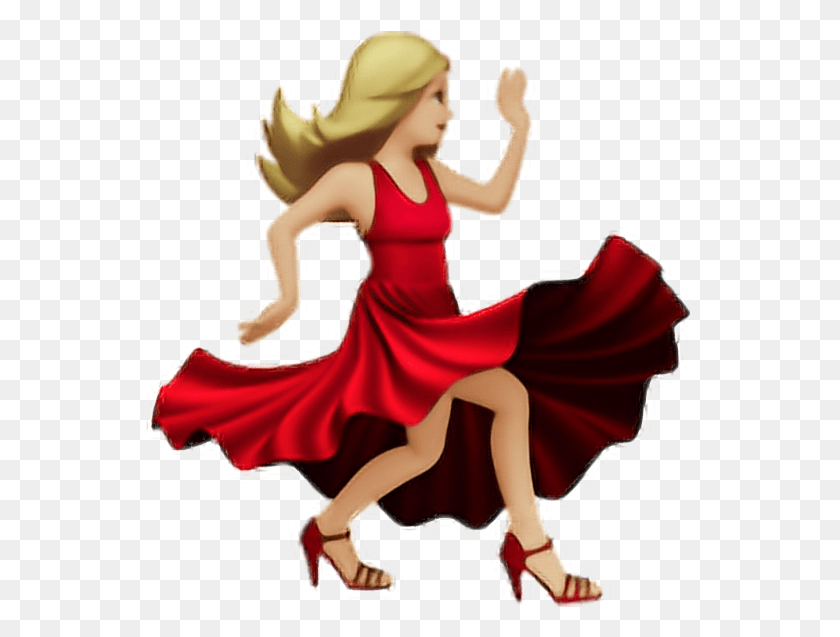 566x577 Emojibaile Dance Emoji, Performer, Person, Human HD PNG Download