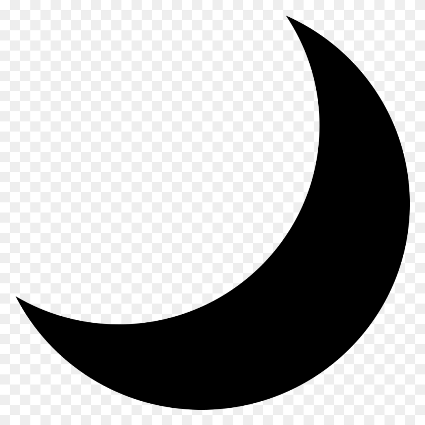 961x961 Emojione Bw 1f319 Black Moon Symbol Copy And Paste, Gray, World Of Warcraft HD PNG Download