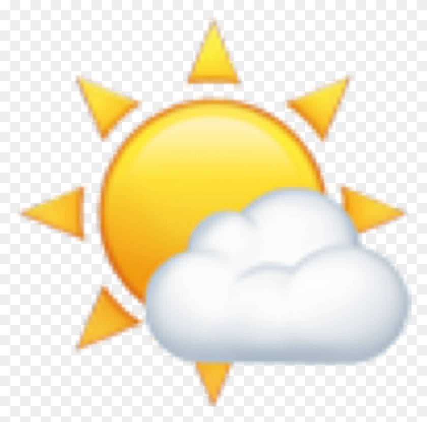 1917x1896 Emojis Emoji Sun Clouds Overlay Overlays Tumblr Aesthet Emoji, Nature, Outdoors, Sky HD PNG Download